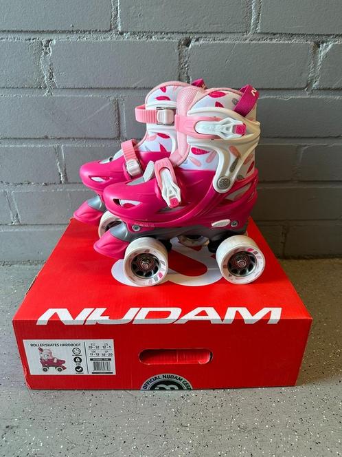 Nijdam rolschaatsen verstelbaar maat 29-32, Kinderen en Baby's, Speelgoed | Buiten | Rolschaatsen, Zo goed als nieuw, Kinderen