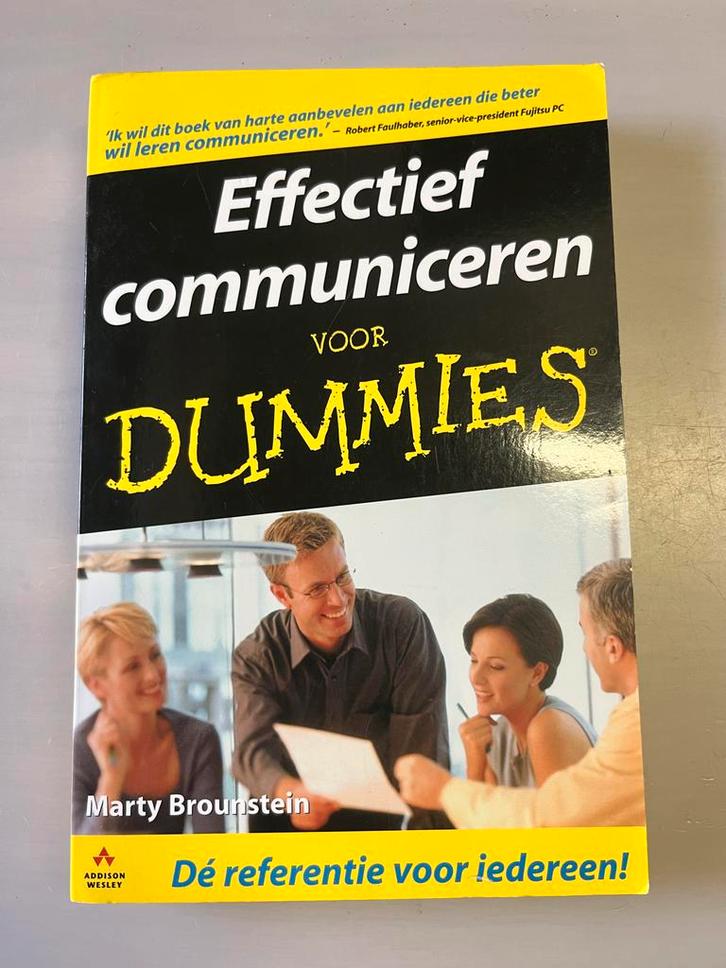 Effectief Communiceren voor Dummies / Marty Brounstein, Boeken, Studieboeken en Cursussen, Gelezen, Niet van toepassing, Alpha