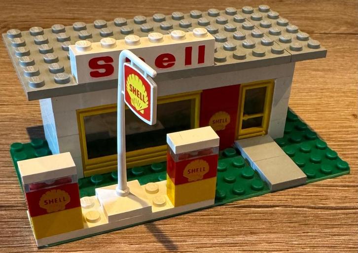 Legoset 648 vintage Shell service station 1971, Kinderen en Baby's, Speelgoed | Duplo en Lego, Gebruikt, Lego, Complete set, Ophalen