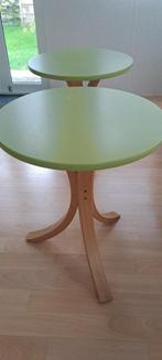 2 bijzettafels, Minder dan 55 cm, Rond, Zo goed als nieuw, Ophalen