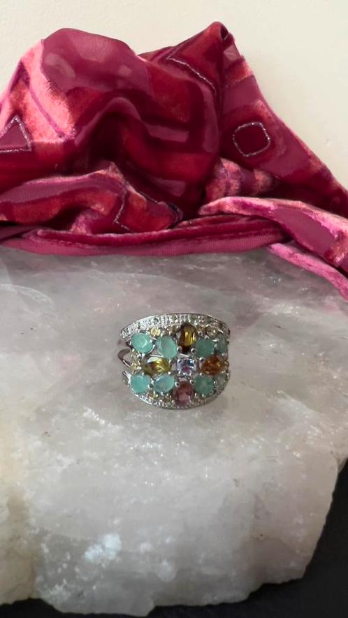 Smaragd saffier toermalijn geluk succes welvaart uniek magie, Sieraden, Tassen en Uiterlijk, Ringen, Nieuw, Dame of Heer, 17 tot 18