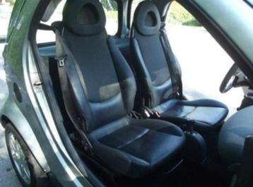 Smart fortwo zwart lederen stoelen beschikbaar voor biedingen