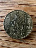 Zeldzame 20 cent munt frankrijk verzameljaar 1999, Ophalen, Frankrijk
