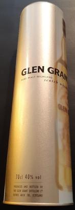 Glen Grant Pure Malt Higland Scotch Whisky blik 30 CM, Verpakking, Gebruikt, Ophalen of Verzenden