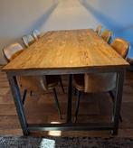 Eetkamerset: Tafel + 6 Stoelen, Huis en Inrichting, Ophalen, Zo goed als nieuw, 4 tot 6 stoelen