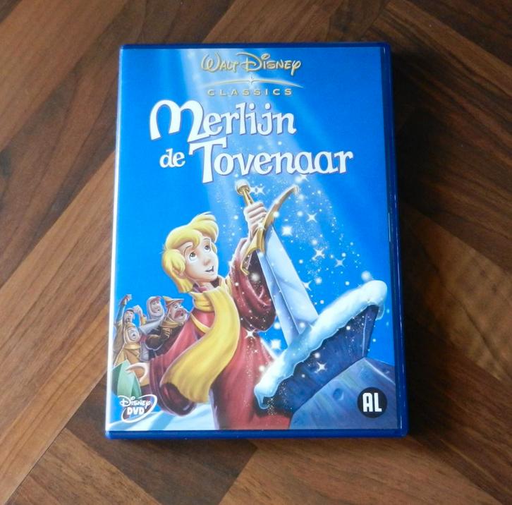 Disney - Merlijn de Tovenaar, Cd's en Dvd's, Dvd's | Tekenfilms en Animatie, Zo goed als nieuw, Amerikaans, Tekenfilm, Alle leeftijden