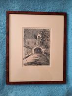 Ets Poort Pepergasthuis Groningen, Antiek en Kunst, Kunst | Etsen en Gravures, Ophalen of Verzenden