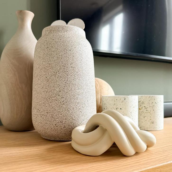 COCOmaison Beeld Knot B - Wit Decoratie, Antiek en Kunst, Antiek | Woonaccessoires, Ophalen