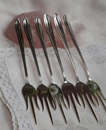 6 Keltum P3 Chantal verzilverde Cakeprikkers beschikbaar voor biedingen