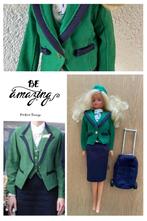 Vintage Transavia “Barbie” stewardess, Ophalen of Verzenden, Zo goed als nieuw, Pop, Levensecht of Reborn
