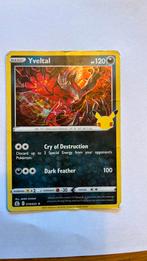 Yveltal 25 jaar pokemon, Hobby en Vrije tijd, Verzamelkaartspellen | Pokémon, Ophalen of Verzenden, Gebruikt, Losse kaart