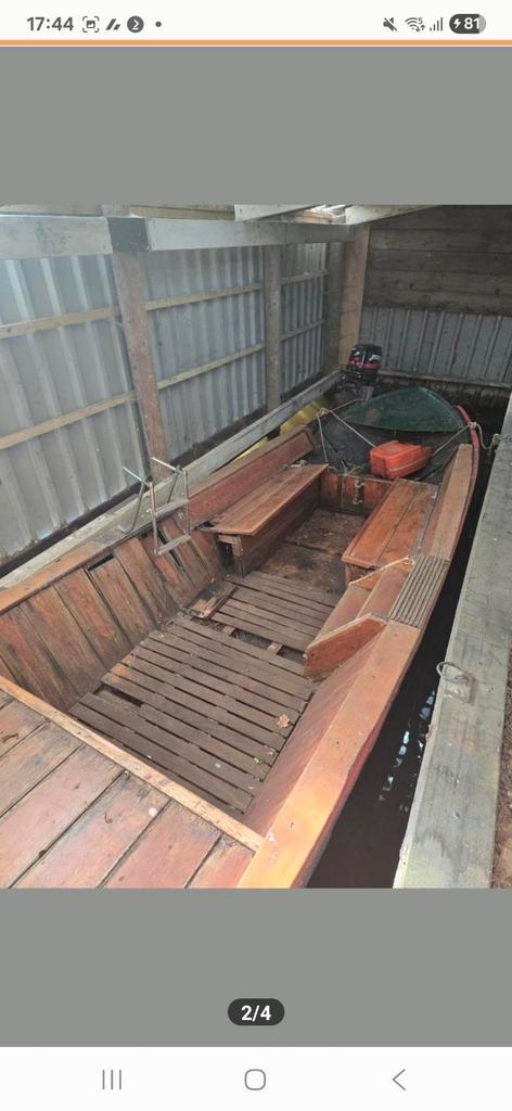 Stalen boot, Watersport en Boten, Buiten- en Binnenboordmotoren, Gebruikt, Benzine, 10 tot 30 pk, Ophalen