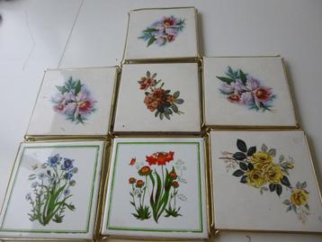 retro vintage tegels, onderzetters of tafel tegels vintage beschikbaar voor biedingen
