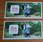 CENTERPARCS KORTINGSBONNEN,  nog 1 code !, Tickets en Kaartjes, Kortingsbon, Bungalowpark