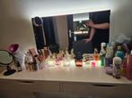 Spiegel verlichting en plank met opbergruimte, Ophalen of Verzenden, Zo goed als nieuw, Rechthoekig, Minder dan 100 cm