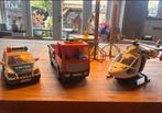 Playmobile set: Helicopter, Politie auto, Oplegger, Ophalen of Verzenden, Zo goed als nieuw, Jongen of Meisje