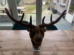 Luxe dierenkop hert/ree donker bruin XL, zgan, Ophalen of Verzenden, Zo goed als nieuw, Wanddecoratie