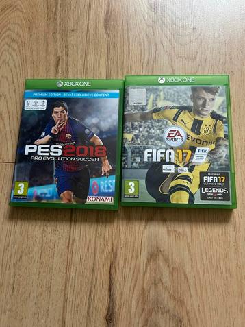 Fifa 17 en pes 2018 voor de xbox one beschikbaar voor biedingen