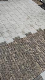 90 m2 sierbestrating, gratis afhalen, plus ca. 25 zwerfkeien, Tuin en Terras, Tegels en Klinkers, Ophalen, Gebruikt, Klinkers