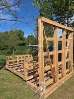 Glas/kozijn bokken, Doe-het-zelf en Verbouw, Kozijnen en Schuifpuien, Ophalen of Verzenden, Gebruikt, Hout, Raamkozijn