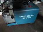 Yong Heng Hogedruk Compressor Pomp incl slangen, Ophalen, 10 bar of meer, Zo goed als nieuw, Minder dan 200 liter/min