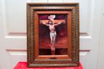 ANTIEKE  EMAILLE  , CHRIST  d .Ap  BONNAT, Antiek en Kunst, Antiek | Religie, Ophalen of Verzenden