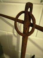 PRACHTIG ANTIEK ANKER METAAL 70 X 54 CM GELEEFDE STAAT., Verzamelen, Scheepvaart, Gebruikt, Gebruiksvoorwerp, Motorboot of Zeilboot