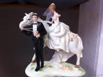 taart topper bruidspaar met paard, Ophalen of Verzenden, Nieuw, Versiering