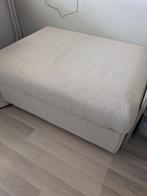 Vimle voetenbank , gunnared beige. Zgan., Huis en Inrichting, Ophalen, Zo goed als nieuw, Rechthoekig