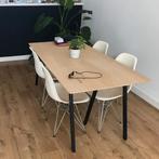 Design eettafel met Hay Loop Stand poten - 160x85cm, Huis en Inrichting, Tafels | Eettafels, Gebruikt, Scandinavisch, 50 tot 100 cm