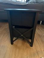 Zwart Nachtkastje met Opbergruimte, Ophalen, Gebruikt, Minder dan 45 cm, Minder dan 55 cm