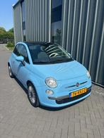 Fiat 500 0.9 Twinair Lounge 2011 Blauw, Auto's, Voorwielaandrijving, Euro 5, Beige, 905 kg