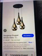 Hanglamp druppel, Huis en Inrichting, Lampen | Hanglampen, Ophalen, Nieuw, Glas, 75 cm of meer