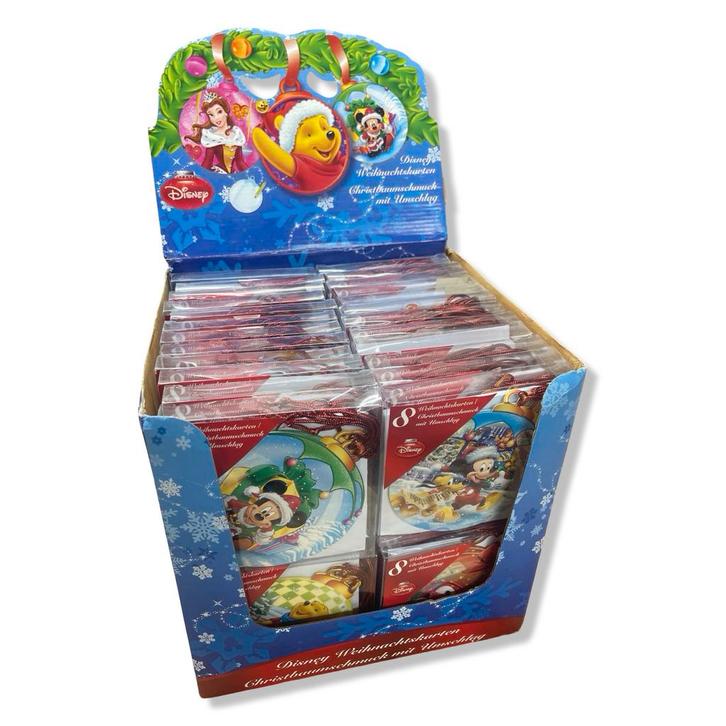 Partij Disney Kerstkaarten - 48 Doosjes per doos, Hobby en Vrije tijd, Kaarten | Zelfgemaakt, Nieuw, Disney, Ophalen of Verzenden