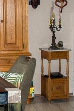 Antiek Frans nachtkastje met marmeren blad, Antiek en Kunst, Ophalen