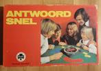 Antwoord snel. Vintage vragenspel., Ophalen of Verzenden, Gebruikt