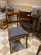 Antieke stoelen, Hout, Twee, Bruin, Zo goed als nieuw