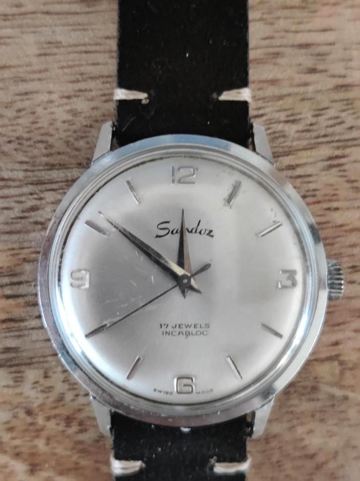 Henri Sandoz & Filz, Sieraden, Tassen en Uiterlijk, Horloges | Antiek, Overige merken, Staal, 1960 of later, Ophalen of Verzenden