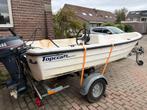 Craft Console Boot met Yamaha & Fluistermotor + Trailer, Ophalen, 10 tot 30 pk, Gebruikt, Tot 6 meter