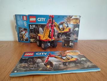 LEGO City 60185 Krachtige Mijnbouwspitter - Compleet! beschikbaar voor biedingen