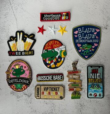 Set van 10 Oeteldonk emblemen beschikbaar voor biedingen