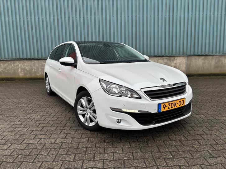 Peugeot 308 1.6 E-hdi 88 KW SW 2014 Wit Limited, Auto's, Peugeot, Bedrijf, ABS, Airbags, Airconditioning, Alarm, Bluetooth, Boordcomputer