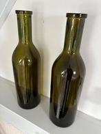 Grote groen vazen, 2 stuks, Huis en Inrichting, Woonaccessoires | Vazen, Ophalen, 50 tot 75 cm, Groen, Glas