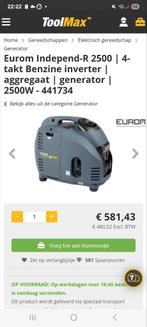 Eurom 2500 Aggregaat - Stil en Krachtig!, Ophalen of Verzenden, Zo goed als nieuw