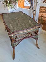 Art Deco rattan chair en table wicker rieten stoel tafel, Antiek en Kunst, Ophalen