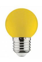 3x LED Lamp E27  - Geel Gekleurd - 1W, Led-lamp, Minder dan 30 watt, Nieuw, E27 (groot)