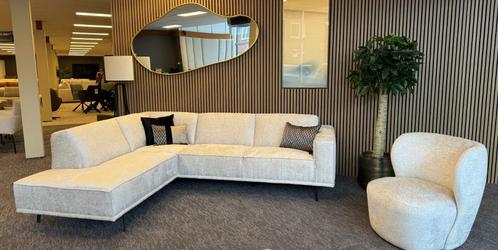 Direct ophalen | Hoekbank lounge Boucle | Comfort| Utrecht, Huis en Inrichting, Banken | Bankstellen, Nieuw, Hoekbank, Vierpersoons of meer