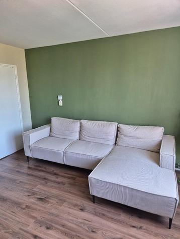 Beige L-sofa