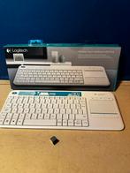 Wireless Touch Keyboard K400 Plus van Logitech., Ophalen of Verzenden, Zo goed als nieuw, Draadloos, Qwerty