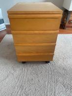 IKEA ladekast 4 lades hout, Huis en Inrichting, Kasten | Ladekasten, Ophalen, Minder dan 50 cm, Gebruikt, 3 of 4 laden